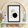 La Nolie Black Framed Wall Art - Astro Bunny