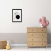 La Nolie Black Framed Wall Art - Astro Bunny