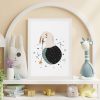 La Nolie White Framed Wall Art - Astro Bunny