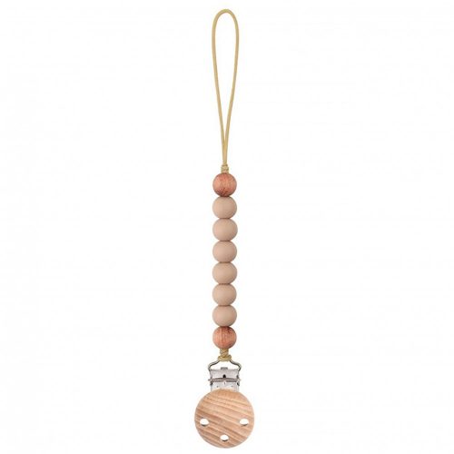 La Nolie Pacifier Clip - Beige