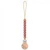 La Nolie Pacifier Clip - Patchouli Pink