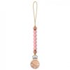 La Nolie Pacifier Clip - Pink