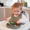 La Nolie Silicone Suction Plate - Sage Green