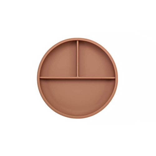 La Nolie Silicone Suction Plate - Terracotta