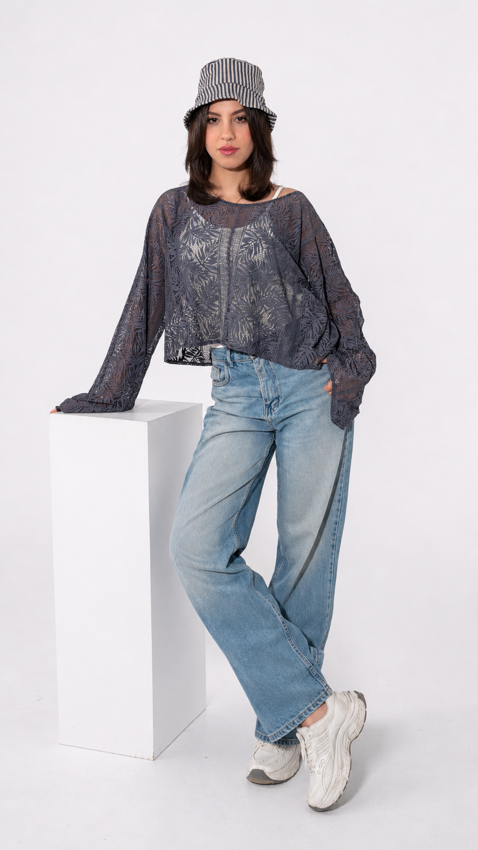Noir Bloom Top
