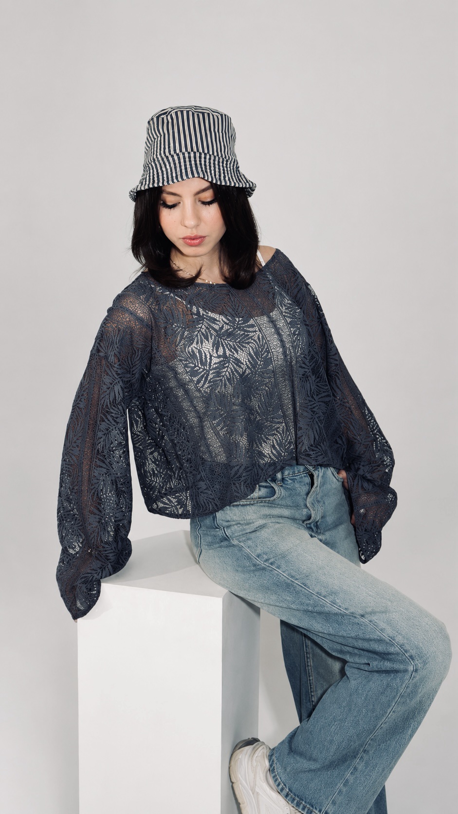 Noir Bloom Top