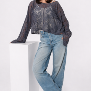 Noir Bloom Blouse